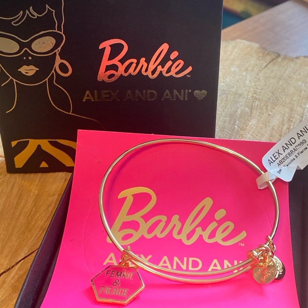 Alex and Ani BARBIE "FEMME & FIERCE" Gold Adjustable Bracelet